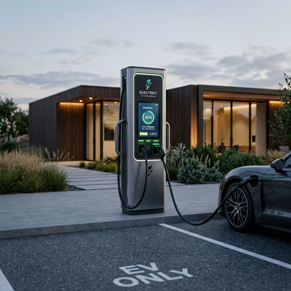 A standalone EV charging station